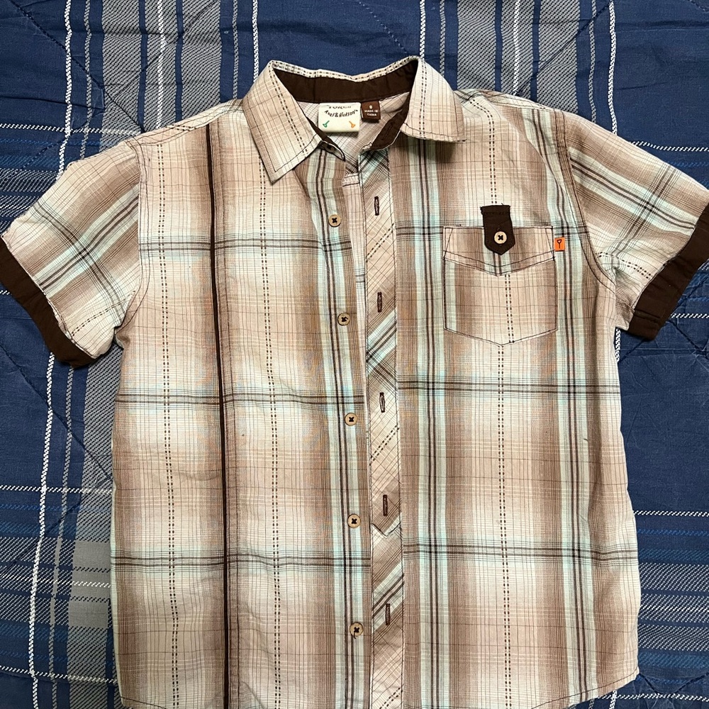 Classic Plaid Button-Down Shirt for Kids